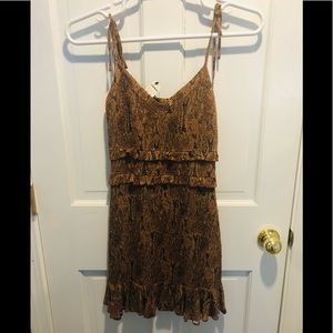 NWT Express Size S Sundress snakeskin print